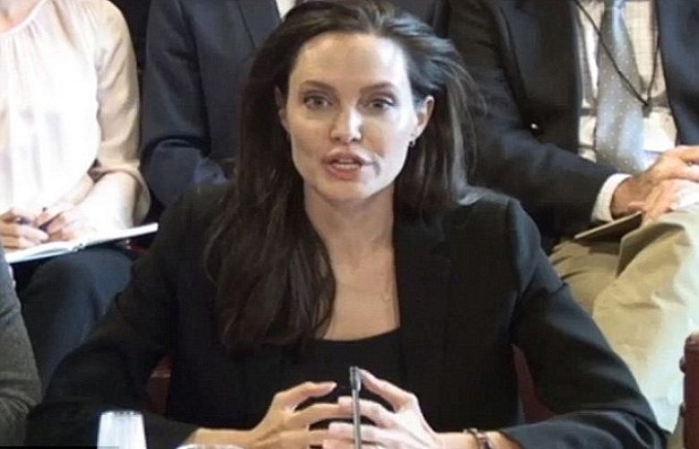 Hollywood actor and rights advocate Angelina Jolie