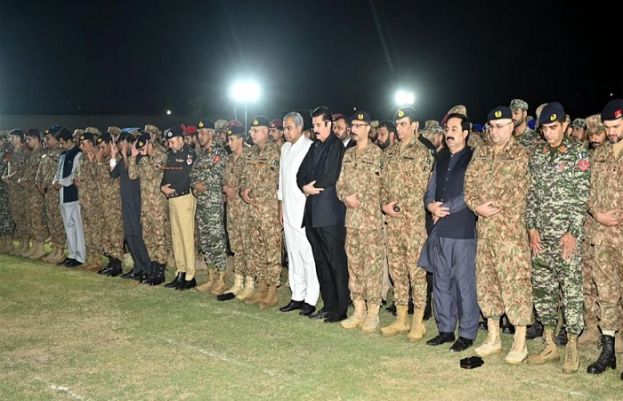 Funeral prayers offered for Pakistan Army martyrs of Hangu attack