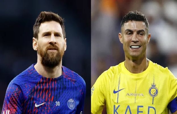 Which titles did Cristiano Ronaldo, Lionel Messi hold at Kylian Mbappe's age?