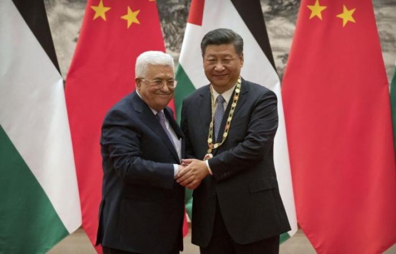 Chinese XI ping &amp; Palestinian President Mahmod Abbas 