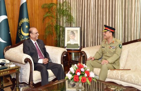 President Asif Zardari Meets Army Chief General Asim Munir
