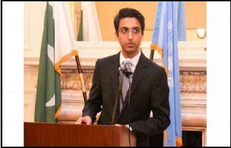  A diplomat of Pakistani mission to the UN General Assembly Zulqarnain Chheena