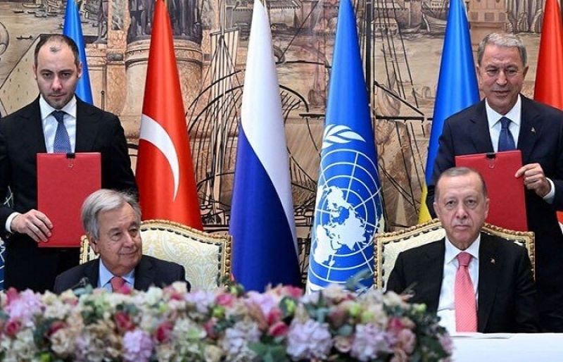 روس، یوکرین نے ترکی میں اناج کے تاریخی معاہدے پر مہر لگا دی – ایسا ٹی وی