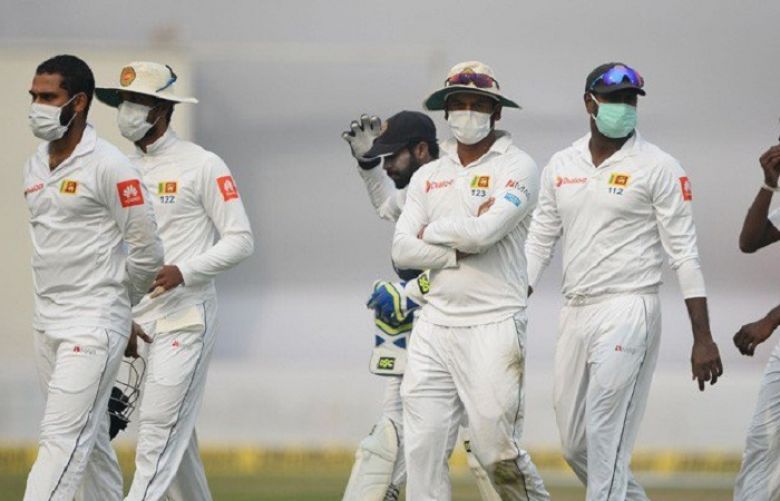 Delhi smog forces Sri Lankan players to wear face masks