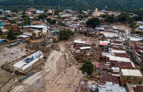 Rain-fuelled landslide sweeps through Venezuela town