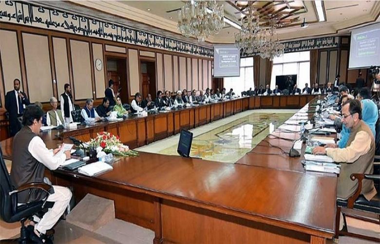 Federal cabinet meeting chaired by Prime Minister Imran Khan is in progress in Islamabad.