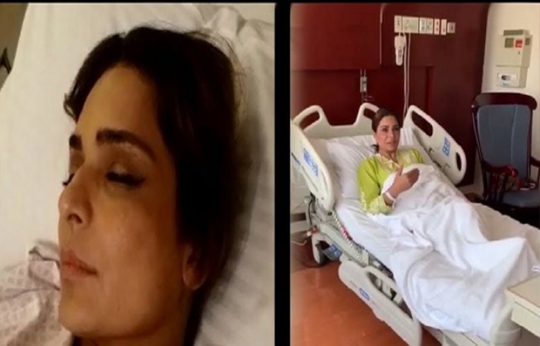 Meera asked her fans to pray for her quick recovery