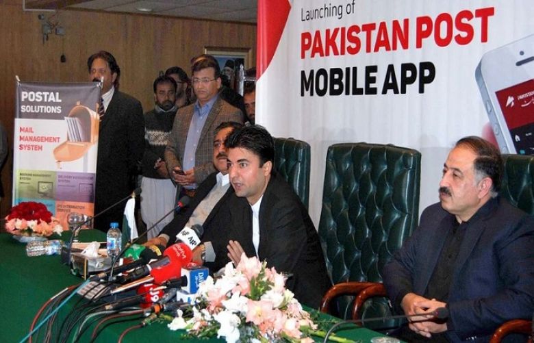 Federal Minister for Communications and Postal Services Murad Saeed inaugurated the Pakistan Post Mobile Application 