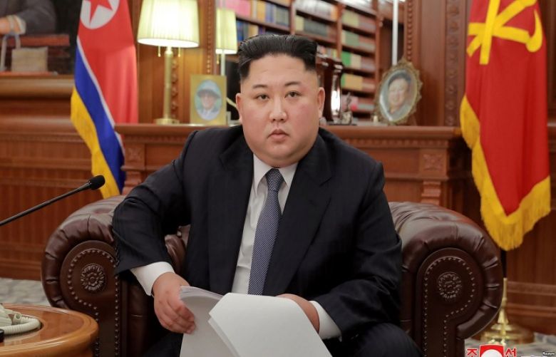 North Korean leader Kim Jong Un poses for photos in Pyongyang in this Jan. 1, 2019.