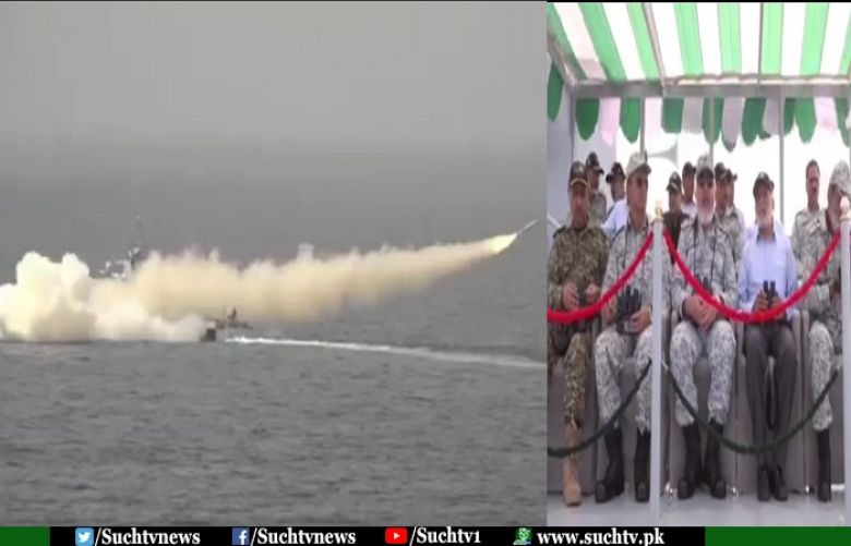 Pak Navy successfully test fires cruise missile
