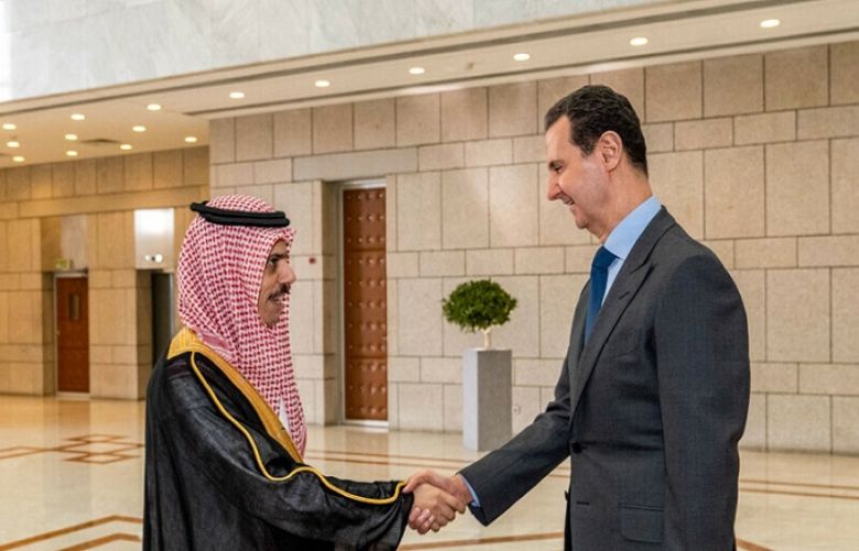 Saudi foreign minister meets Syria’s Assad