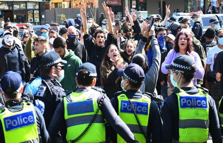 More than 70 arrested in Melbourne for protesting against lockdown restrictions
