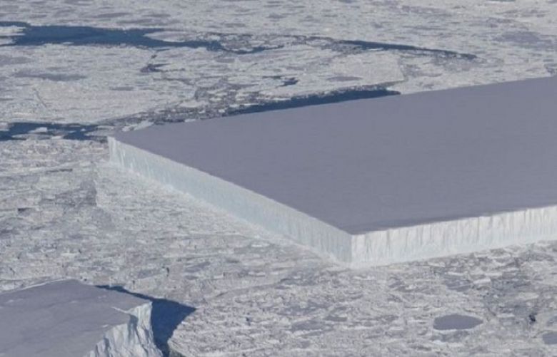 The iceberg had recently calved from the Larsen C ice shelf in Antarctica