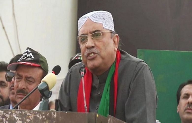Pakistan Peoples Party (PPP) co-chairman Asif Ali Zardari