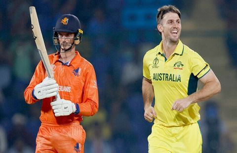 Maxwell, Warner, Zampa stand out in Australia’s record victory against Netherlands