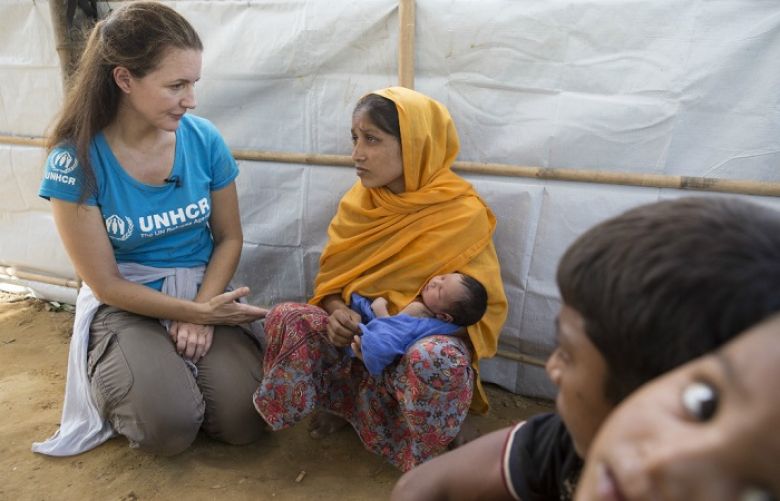 UN Kristin Davis urges action for Rohingya refugee children
