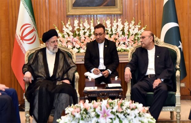 President Asif Ali Zardari and his Iranian counterpart Dr Seyyed Ebrahim Raisi