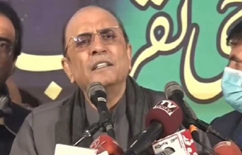Pakistan Peoples Party (PPP) Co-chairman Asif Ali Zardari 