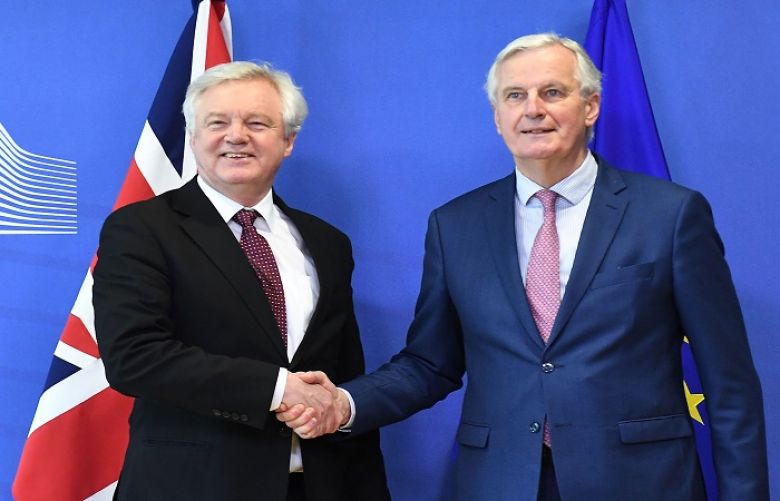 Chief EU negotiator Michel Barnier and his British counterpart David Davis