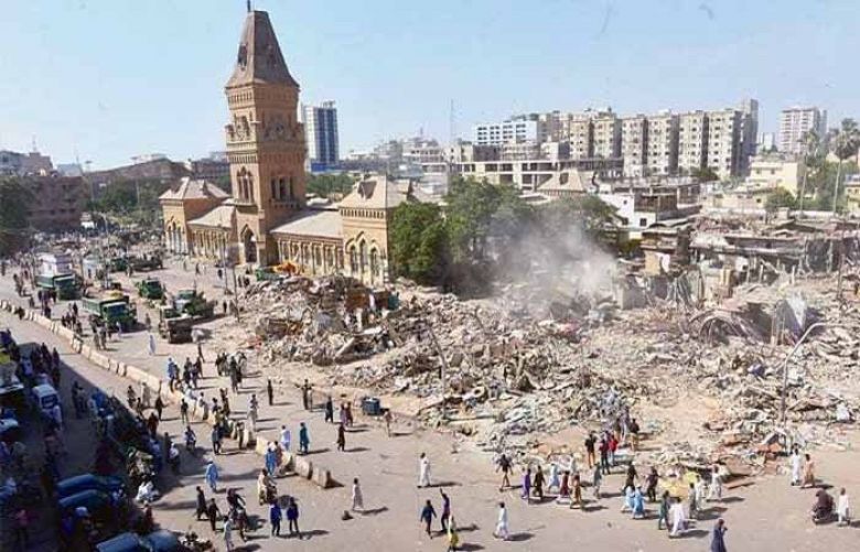 2,500 shops demolished in Karachi’s Saddar area