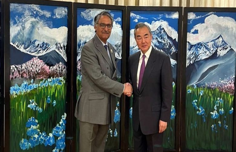 Foreign Minister, Jalil Abbas Jilani &amp; Chinese diplomat Wang Yi 