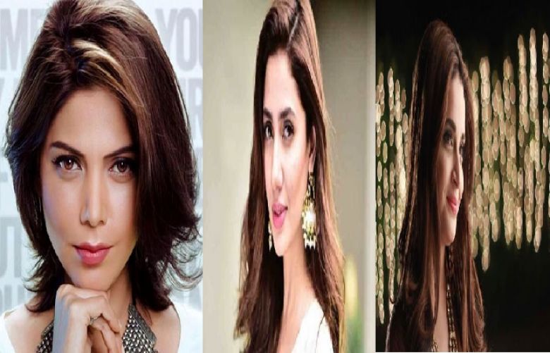 Pakistani celebrities Hadiqa Kiani, Mahira Khan and Armeena Khan