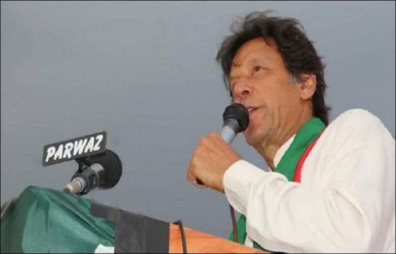 Chairman Pakistan Tehreek-e-Insaf (PTI) Imran Khan