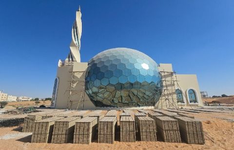 Sharjah unveils mosque featuring striking glass ball dome