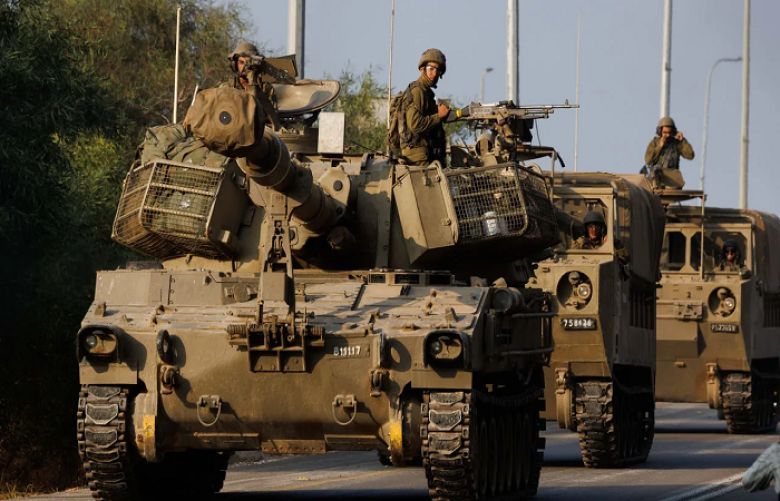 IDF soldiers, tanks and missiles fighting &#039;invisible&#039; Hamas fighters in Gaza