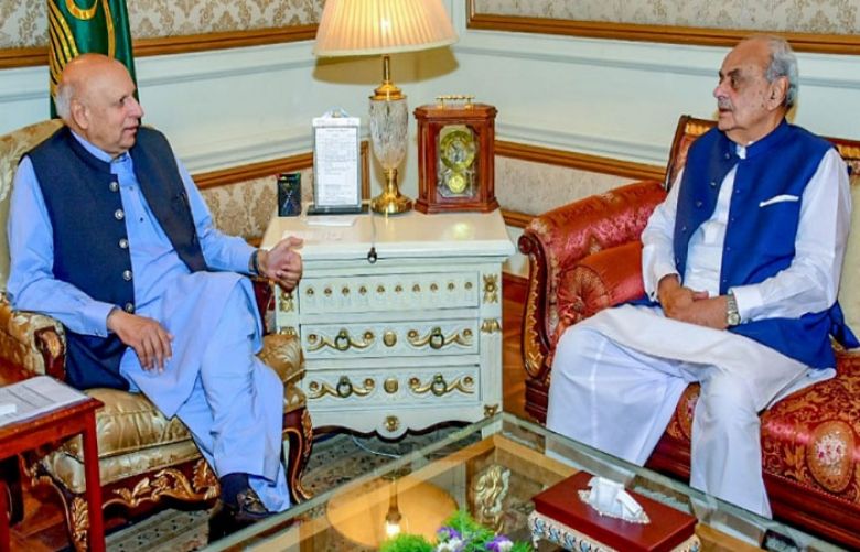 Interior Minister Ijaz Shah called on Punjab Governor Chaudhary Muhammad Sarwar in Lahore