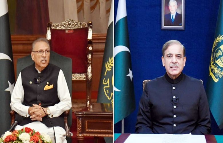 President Dr Arif Alvi and Prime Minister Muhammad Shehbaz Sharif