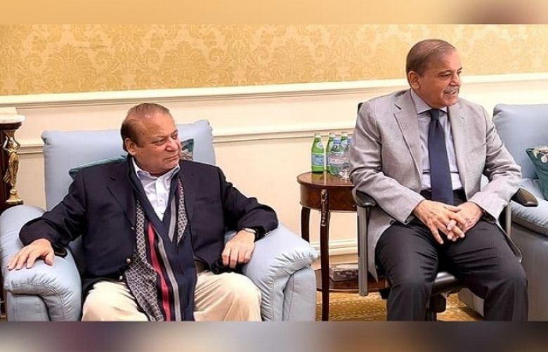 PML-N supremo Nawaz Sharif and party president Shehbaz Sharif