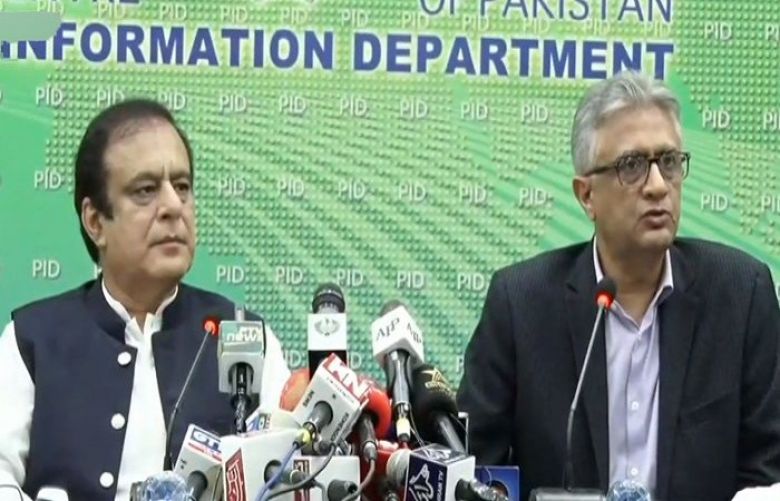 Minister for Information Shibli Faraz and Dr Faisal Sultan