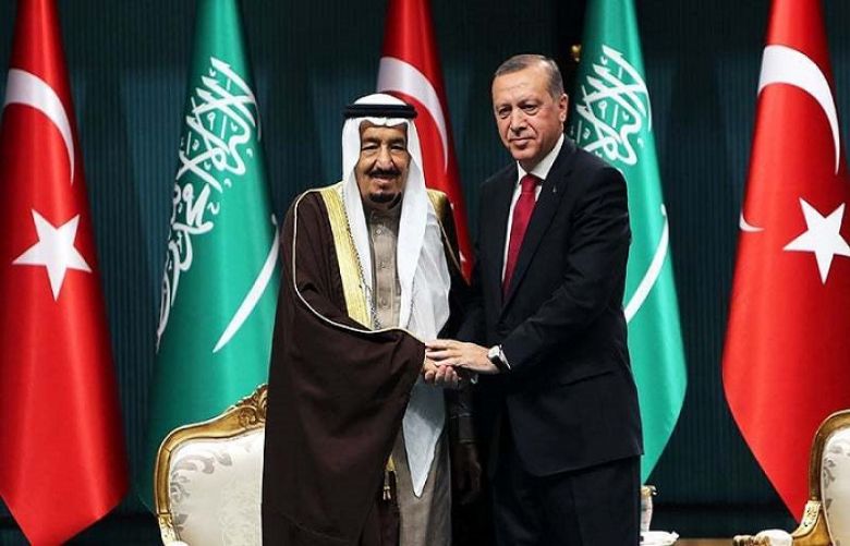 Turkish President Recep Tayyip Erdogan and Saudi King Salman