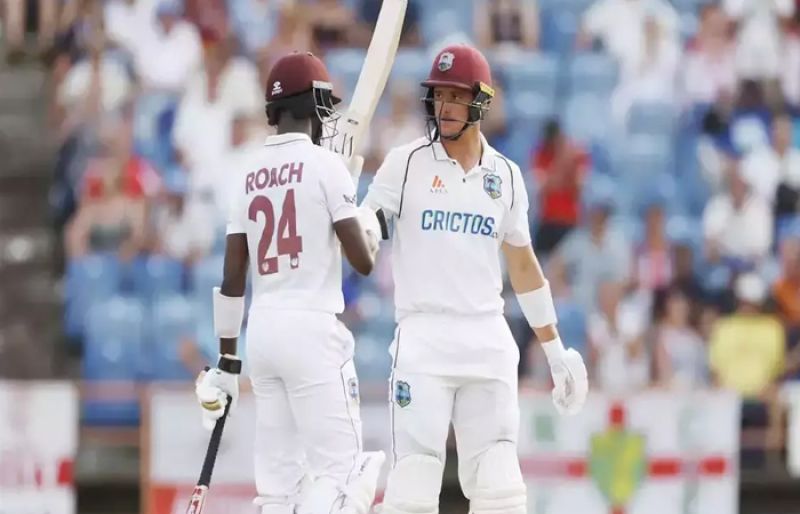 Da Silva steers West Indies into narrow lead in Test decider