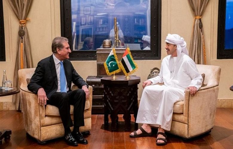 FM Qureshi, UAE Foreign Minister discuss bilateral ties