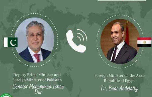 Dar holds key talks with Egyptian FM on Middle East situation