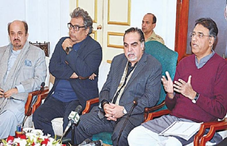 MQM-P delegation meets governor Sindh, federal minister Asad umer 