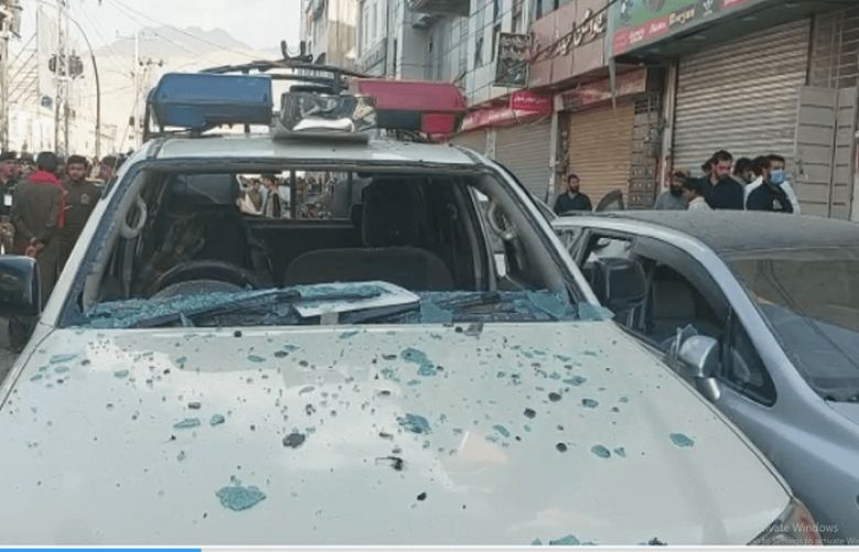 explosion near police vehicle in Quetta