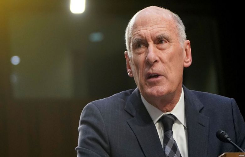 Director of National Intelligence Dan Coats testifies to the Senate Intelligence Committee hearing about &quot;worldwide threats&quot; on Capitol Hill in Washington, Jan. 29, 2019.