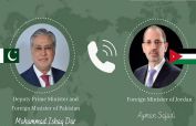Ishaq Dar, Jordan’s Ayman Safadi Discuss Regional Situation