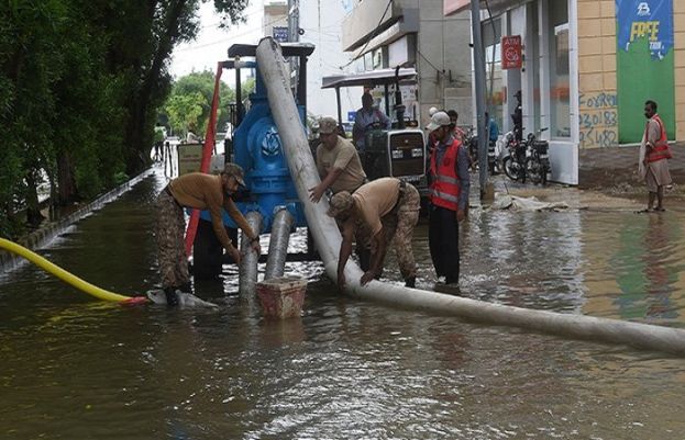 Pakistan Army assisting civil administration in rescue & relief efforts in flood affected areas