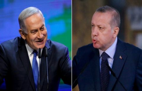 Israeli Prime Minister Benjamin Netanyahu & Turkish President Tayyip Erdogan 