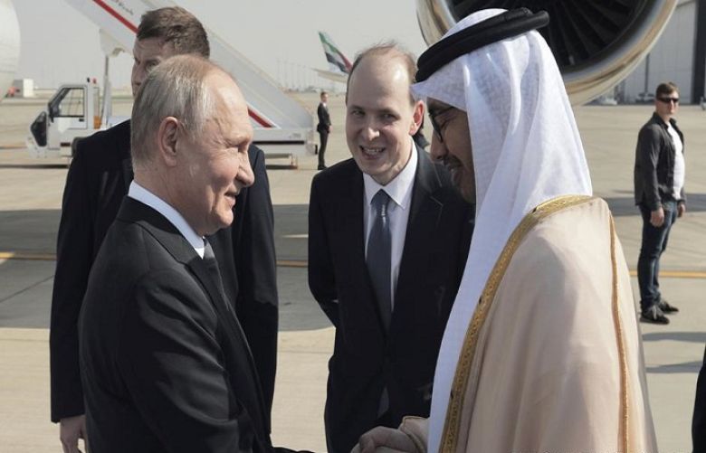 Putin begins Middle East trip, arrives in UAE