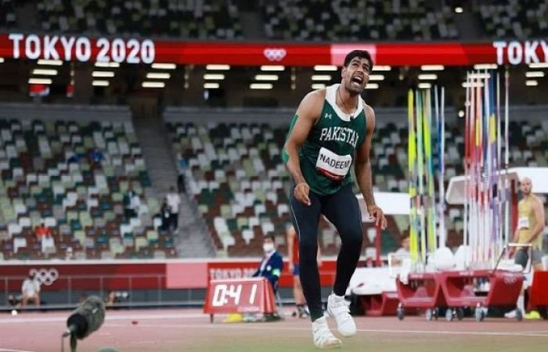 Photo of Today all eyes are on the Pakistani player Arshad Nadim in the javelin throwing final.