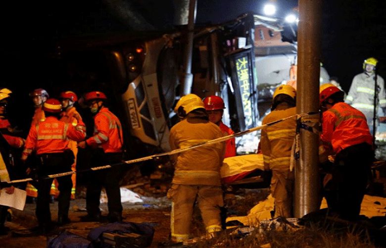Hong Kong double-decker bus crash