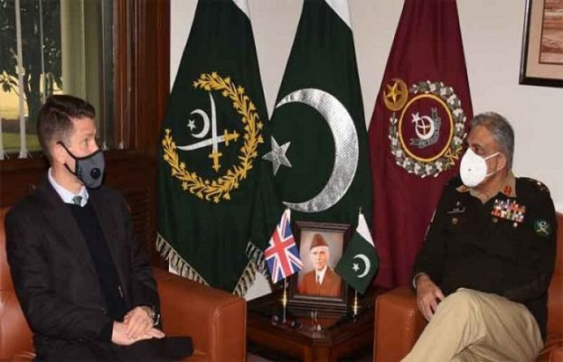 The British High Commissioner to Pakistan Dr Christian Turner Friday called on a meeting with the Chief of Army Staff (COAS) General Qamar Javed Bajwa at the General Headquarters