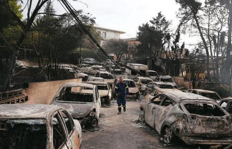 'Serious' signs arson started deadly Greek wildfire