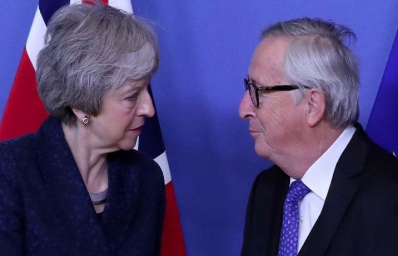 European Commission President Jean-Claude Juncker meets with British PM Theresa May.