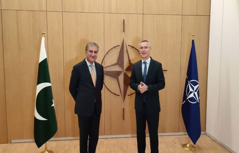 Foreign Minister Shah Mahmood Qureshi met NATO Secretary-General Jens Stoltenberg in Brussels